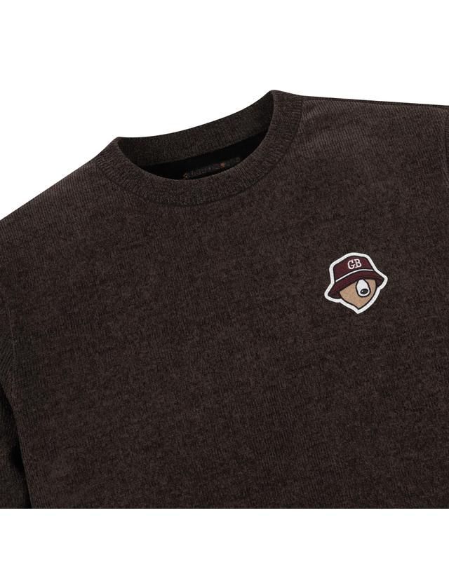 골든베어 Soft Boucle Bonded Fabric Pullover G4WAW25901BRX 착용컷