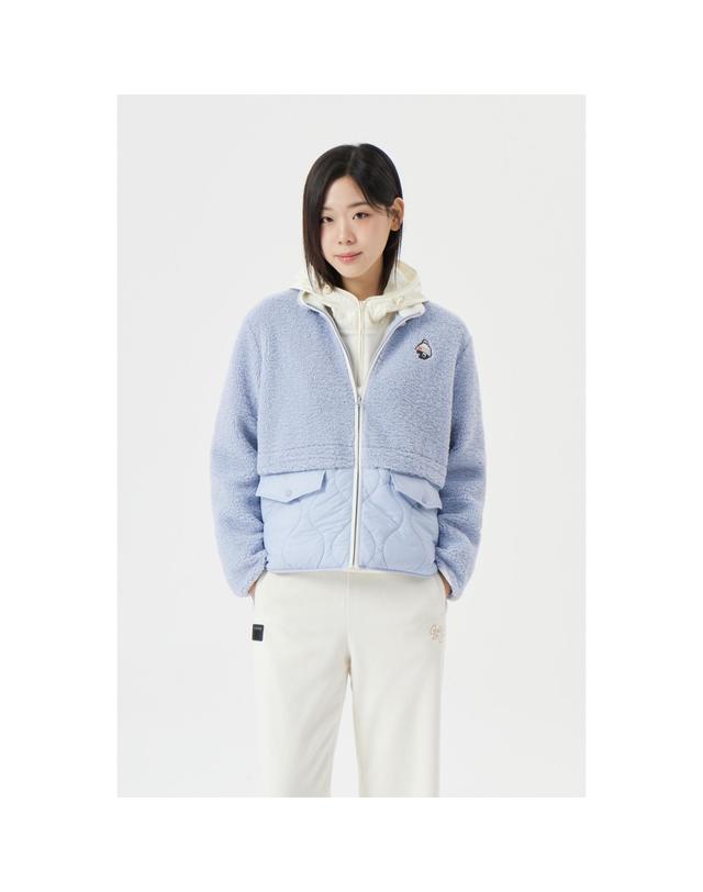 골든베어 (W) Fleece Hybrid Quilted Jacket G5UAW25931BUX 착용컷