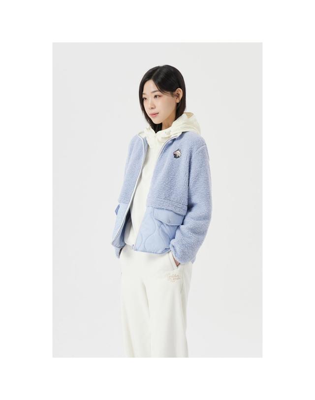 골든베어 (W) Fleece Hybrid Quilted Jacket G5UAW25931BUX 착용컷