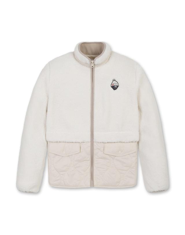 골든베어 (W) Fleece Hybrid Quilted Jacket G5UAW25931IVX 착용컷