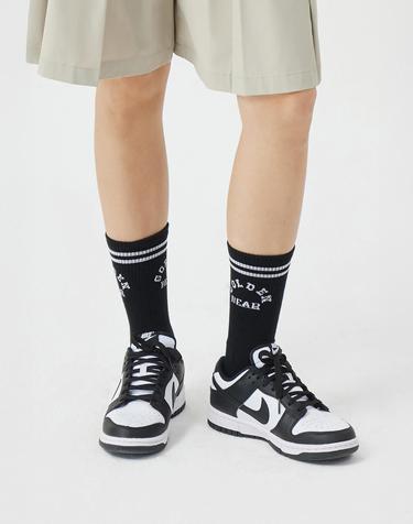 (U) Arch Logo Mid Socks   G6LAX26101BKX