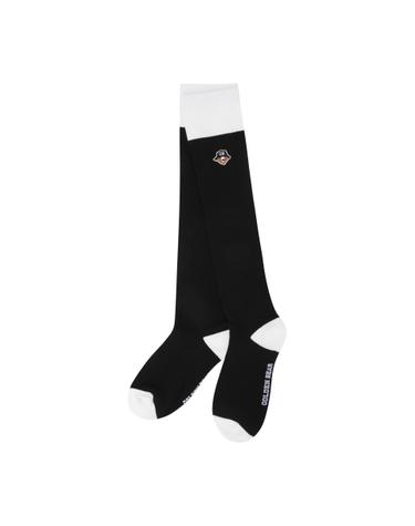 (W) Block Contrast Knee Socks G6LAX26132BKX