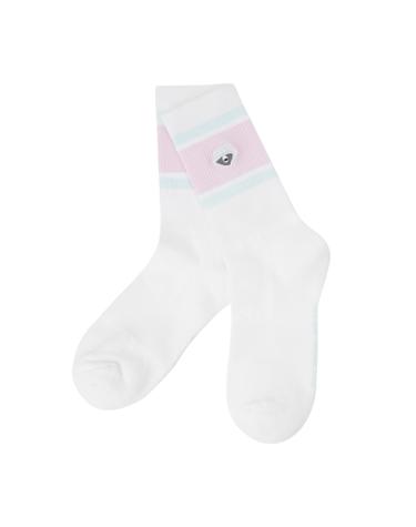 (W)Tri-Color Stripe Mid Socks   G6LAX26112PIX