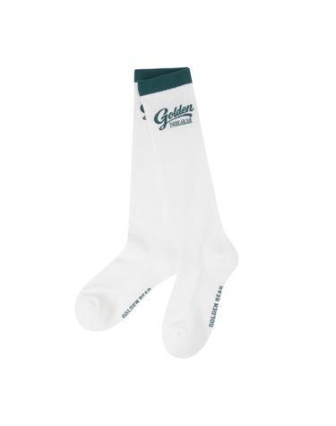 (W) Lettering Jaquard Knee-Socks G6LAX26332WHX
