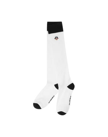 (W) Block Contrast Knee Socks G6LAX26132WHX