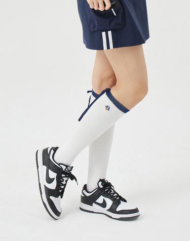 (W) Ribbon Tie Knee-Socks   G6LAX26242NYX