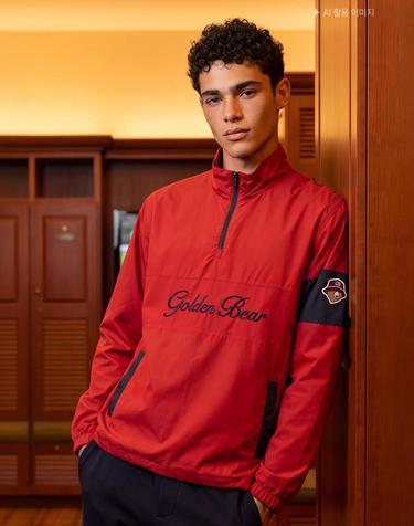 (남성) Woven Lined Half-Zip Pullover G4TAW26007REX