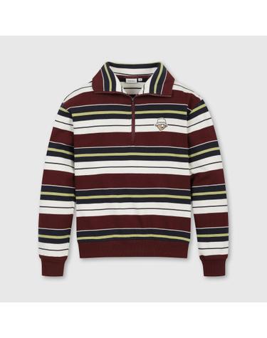 (여성) Stripe Half Zip-up T-shirt G5TAW26002WIX