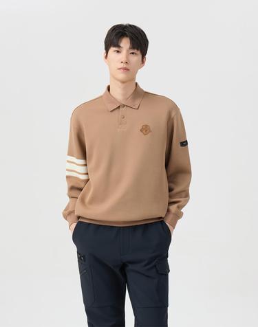 (남성) Border Line Sleeves Collar Sweatshirt G4TAW26201BEX
