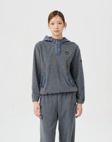 (여성) Woven Hybrid Fleece Hoody (SET UP) G5TAW26301GYX