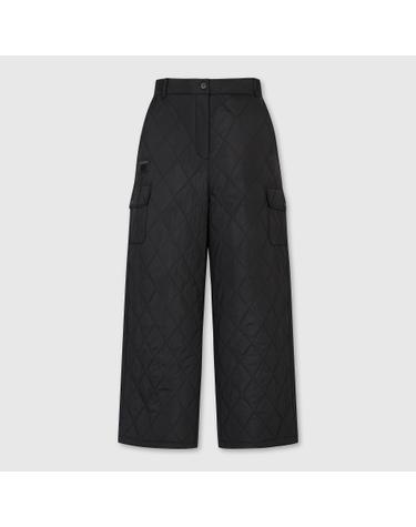 (여성) Quilted Wide Pants (SET UP) G5PAW26201BKX