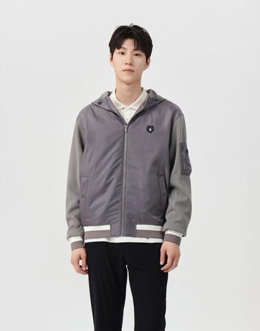 (남성) Ponte Woven Hybrid Hood Zip-up G4UAW26004GYX