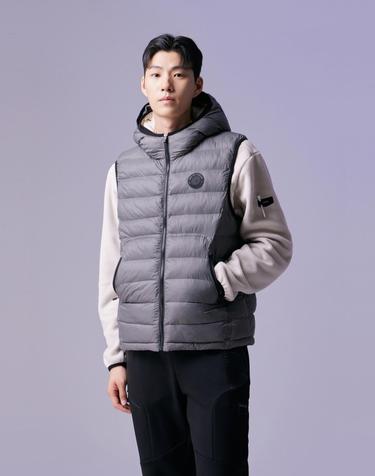 (남성) Light-weight Padded Hood Vest G4VAW26501GYX