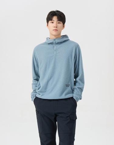 (남성) Fluffy Thermal Quarter Snap Down Mid-Layer G4TAW26301GYX