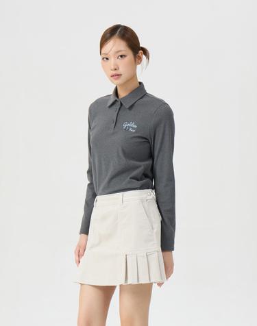 (여성) Micro Fleece Polo Collar T-shirt G5TAW26202GYX