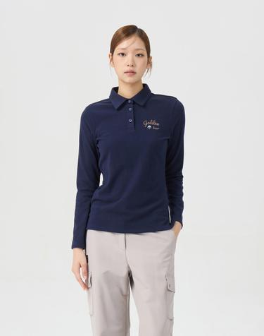 (여성) Micro Fleece Polo Collar T-shirt G5TAW26202NYX