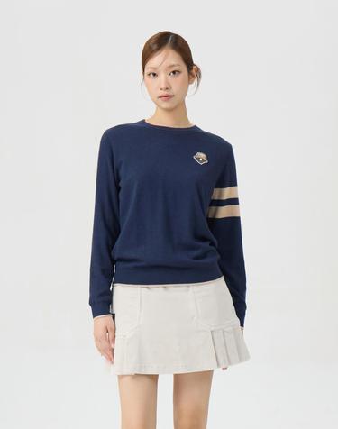 (여성) Back Graphic Crewneck Sweater G5WAW26001NYX