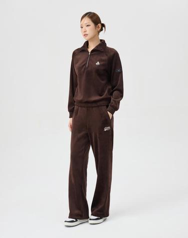 (여성) Velour Semi Wide Pants (SET UP) G5PAW26203BRX