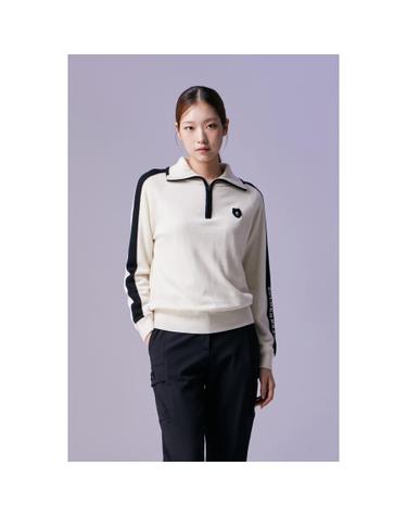 (여성) Back Graphic Half Zip Sweater G5WAW26501IVX