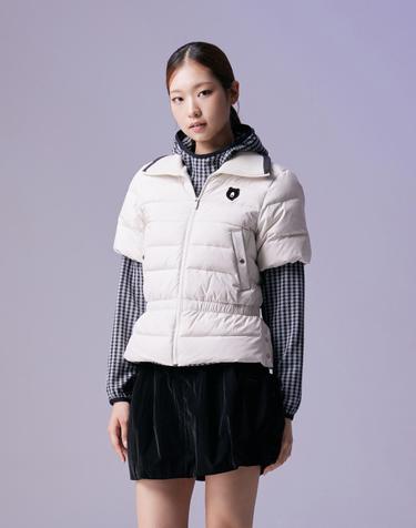 (여성) Quilted Down Half Sleeve Jumper G5UAW26502IVX