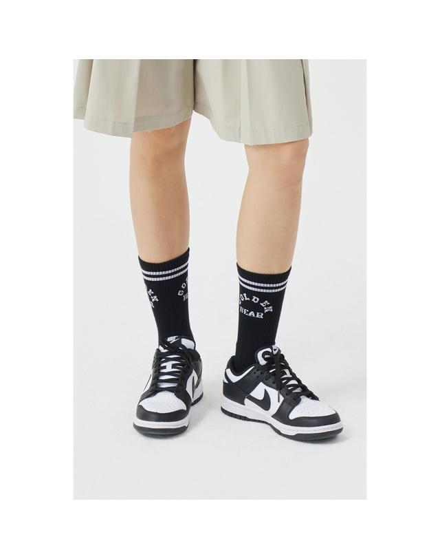 골든베어 (U) Arch Logo Mid Socks G6LAX26101BKX 착용컷