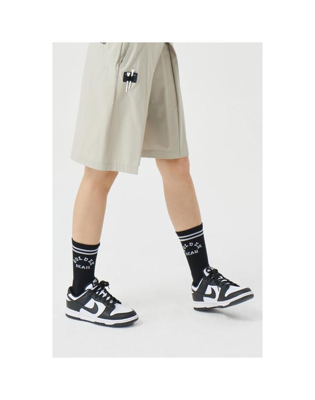 골든베어 (U) Arch Logo Mid Socks G6LAX26101BKX 착용컷