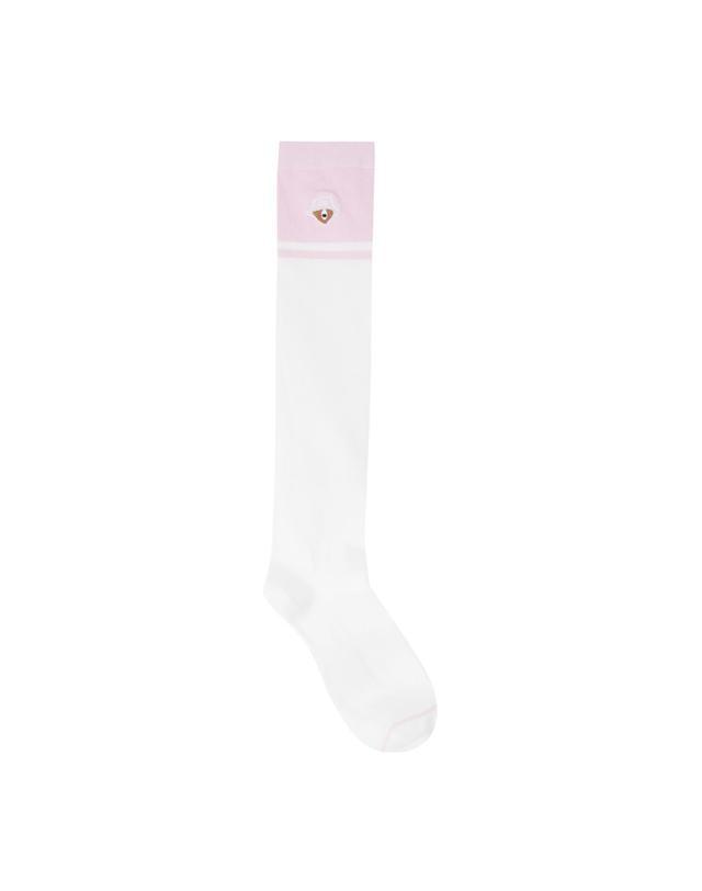 골든베어 (W) Color Block Knee-Socks G6LAX26122PIX 착용컷