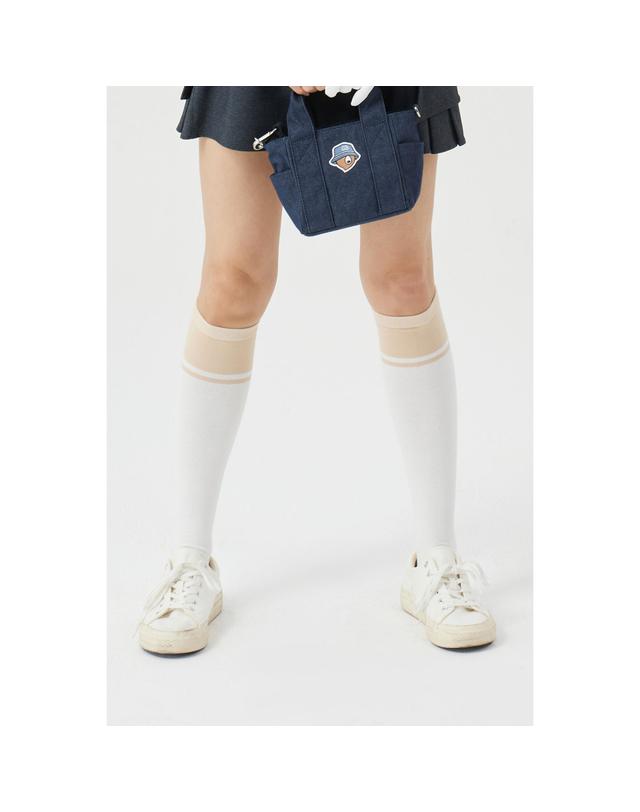 골든베어 (W) Color Block Knee-Socks G6LAX26122BEX 착용컷