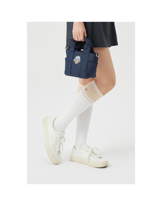 골든베어 (W) Color Block Knee-Socks G6LAX26122BEX 착용컷