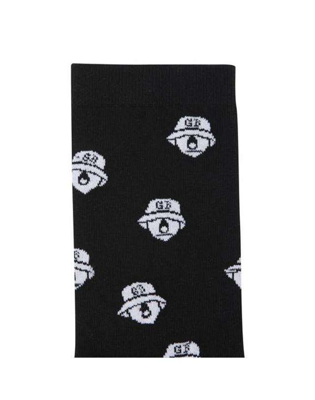 골든베어 (W) Lettering Jaquard Knee Socks G6LAX26232BKX 착용컷
