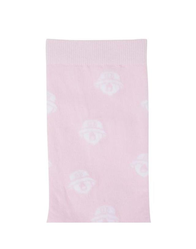 골든베어 (W) Lettering Jaquard Knee Socks G6LAX26232PIX 착용컷