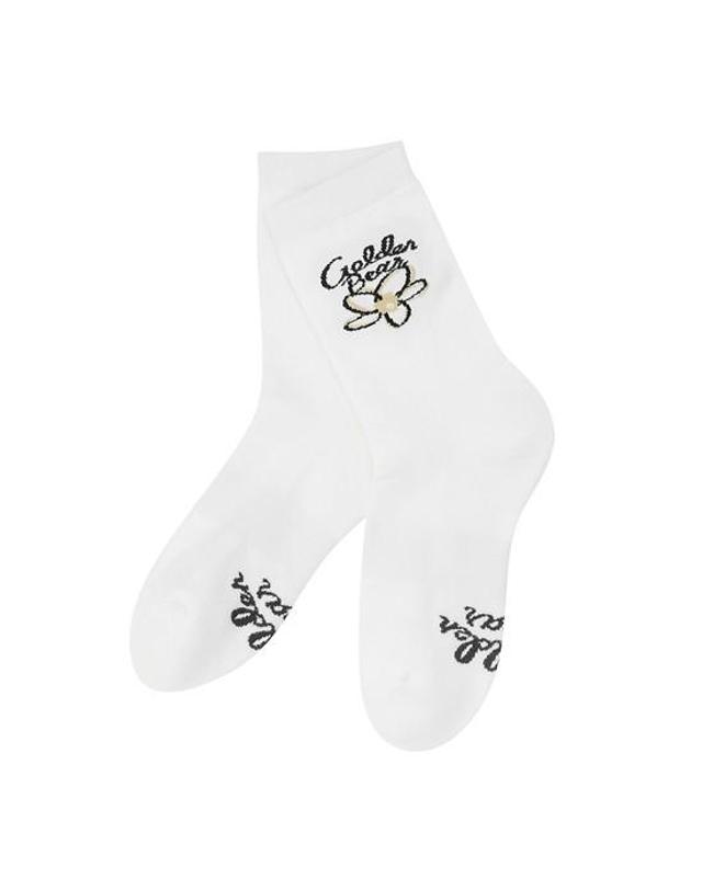 골든베어 (여성) Magnolia Graphic Socks G6LAX26401WHX 착용컷