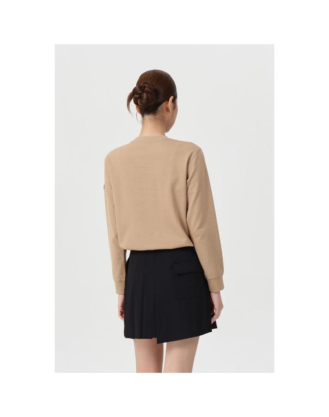 골든베어 (공용) Essential Color Long Sleeve T-shirt G4TAW26002BEX 착용컷