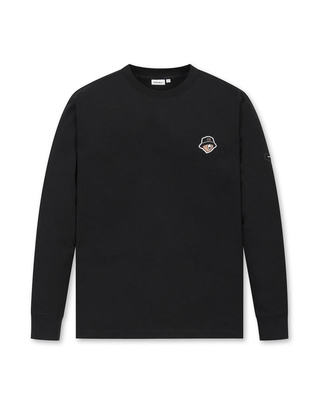 골든베어 (공용) Essential Color Long Sleeve T-shirt G4TAW26002BKX 착용컷