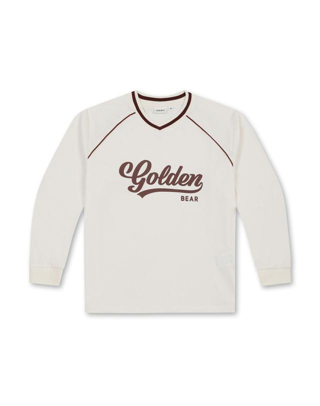 골든베어 (여성) Mesh Long Sleeve T-shirt G5TAW26001IVX 착용컷