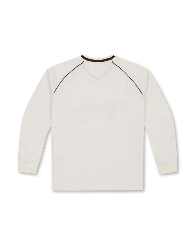 골든베어 (여성) Mesh Long Sleeve T-shirt G5TAW26001IVX 착용컷