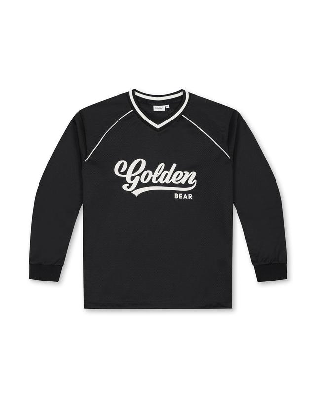 골든베어 (여성) Mesh Long Sleeve T-shirt G5TAW26001BKX 착용컷