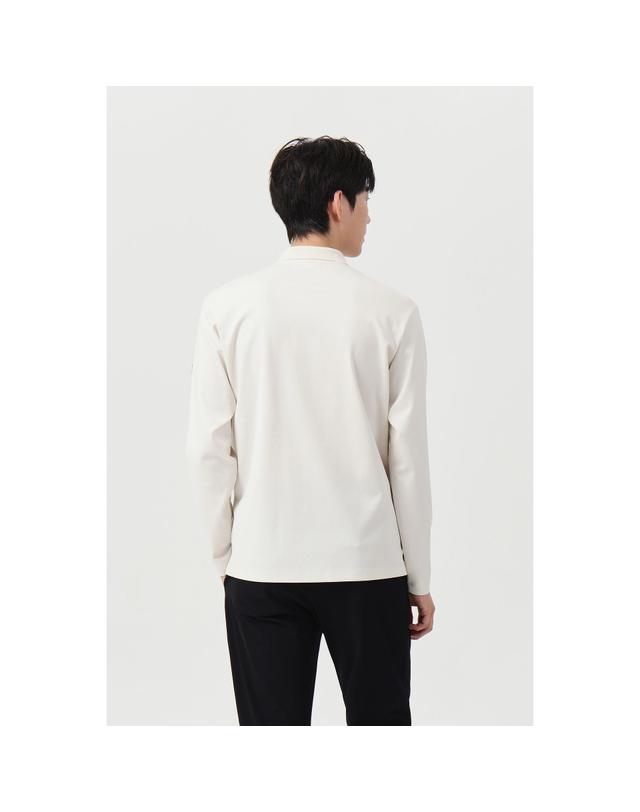 골든베어 (공용) Polo Collar Essential LS T-shirt G4TAW26001BEX 착용컷
