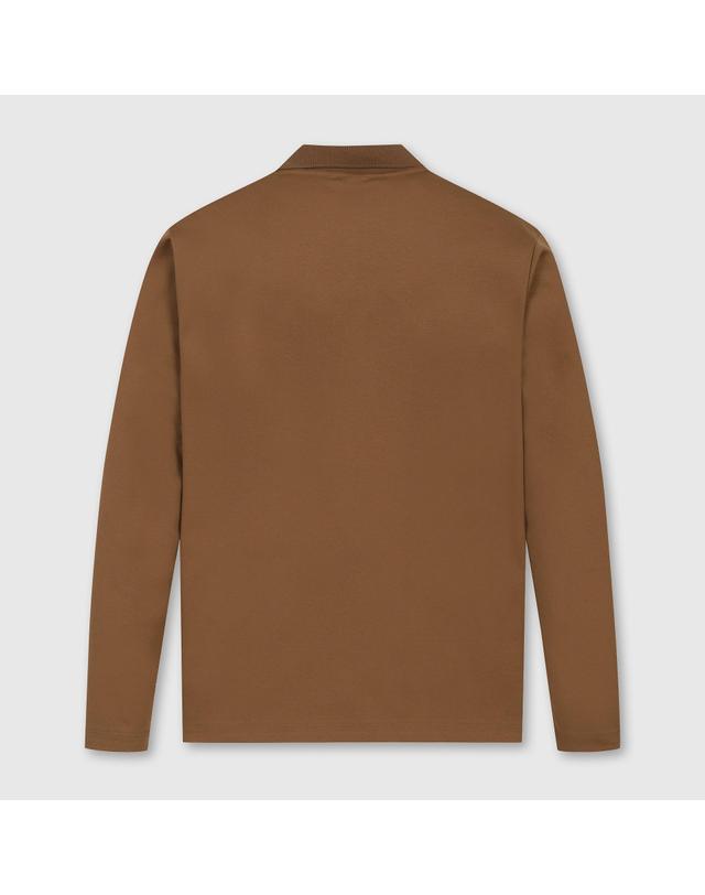 골든베어 (공용) Polo Collar Essential LS T-shirt G4TAW26001BRX 착용컷