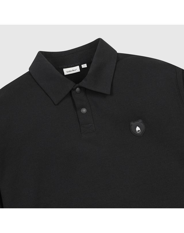골든베어 (공용) Essential Polo Collar LS T-shirt G4TAW26005BKX 착용컷