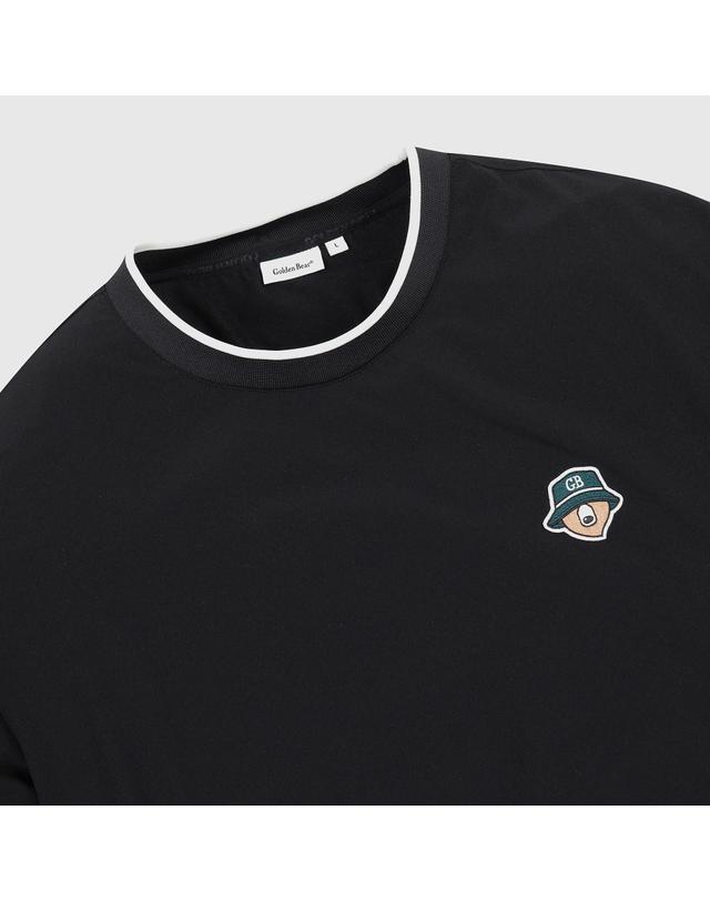 골든베어 (남성) Essential Crewneck Woven Pullover G4TAW26003BKX 착용컷