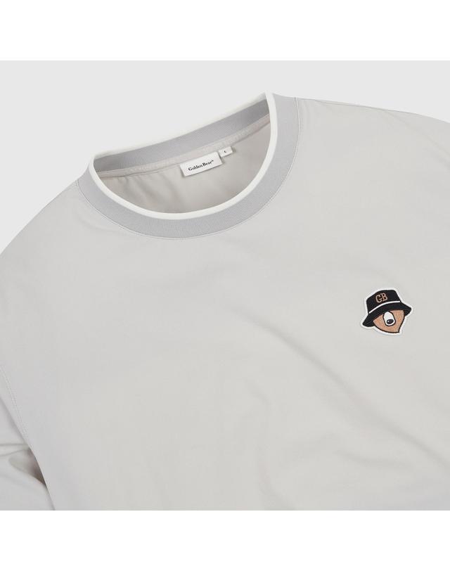 골든베어 (남성) Essential Crewneck Woven Pullover G4TAW26003GYX 착용컷