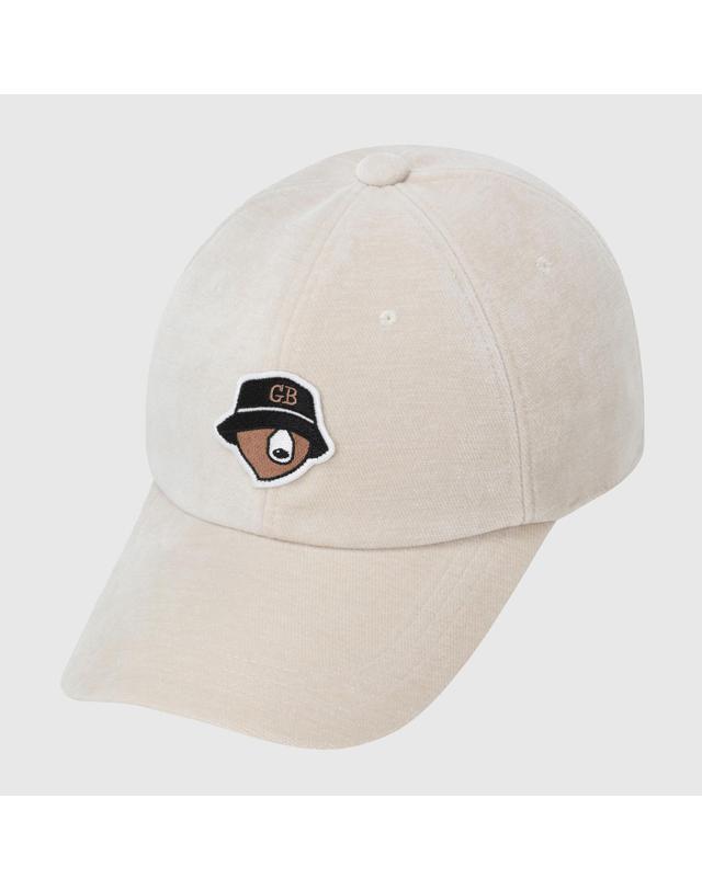 골든베어 (공용) Denim Velveteen Ball Cap G6RAX26200IVX 착용컷