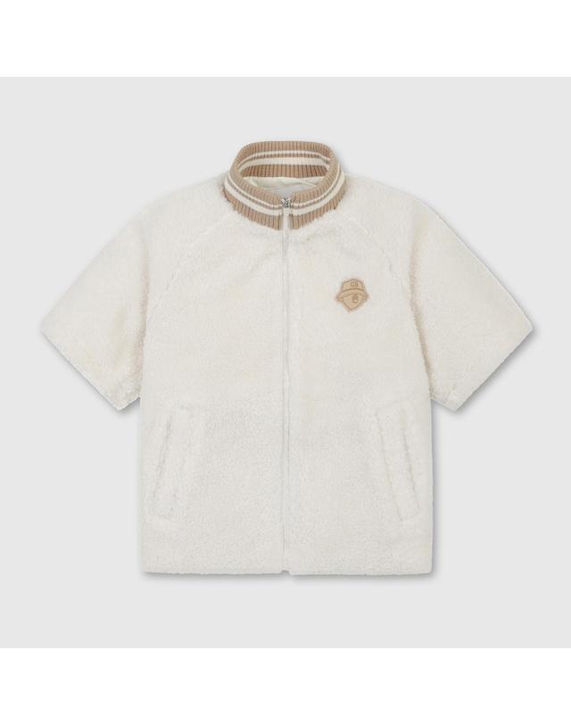 골든베어 (여성) Short Sleeve Fleece Jacket G5UAW26201IVX 착용컷