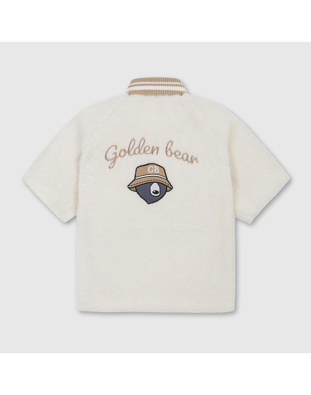 골든베어 (여성) Short Sleeve Fleece Jacket G5UAW26201IVX 착용컷