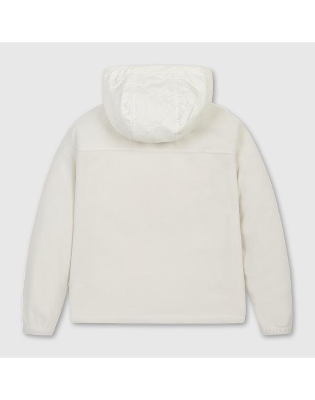 골든베어 (여성) Woven Hybrid Fleece Hoody (SET UP) G5TAW26301IVX 착용컷