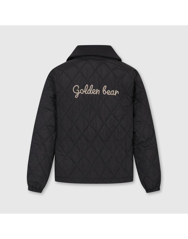 골든베어 (여성) Quilted V-neck Sweat (SET UP) G5TAW26201BKX 착용컷