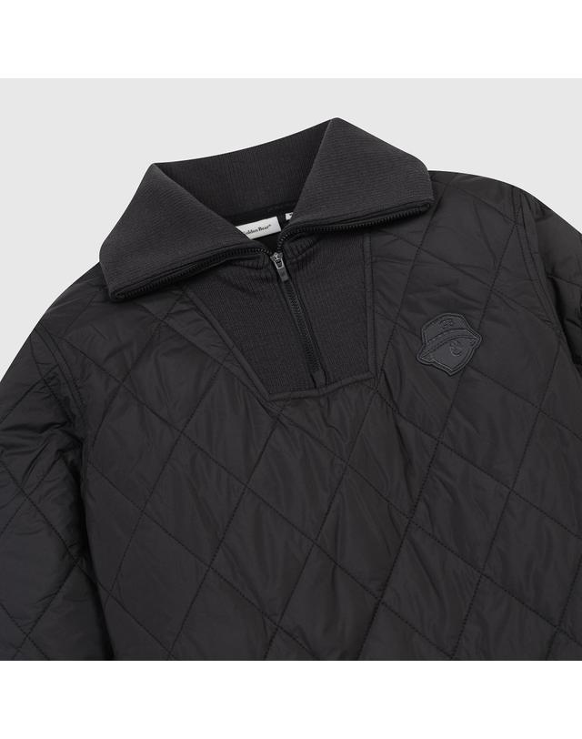 골든베어 (여성) Quilted V-neck Sweat (SET UP) G5TAW26201BKX 착용컷