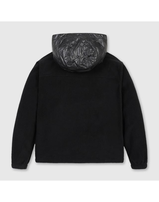 골든베어 (여성) Woven Hybrid Fleece Hoody (SET UP) G5TAW26301BKX 착용컷