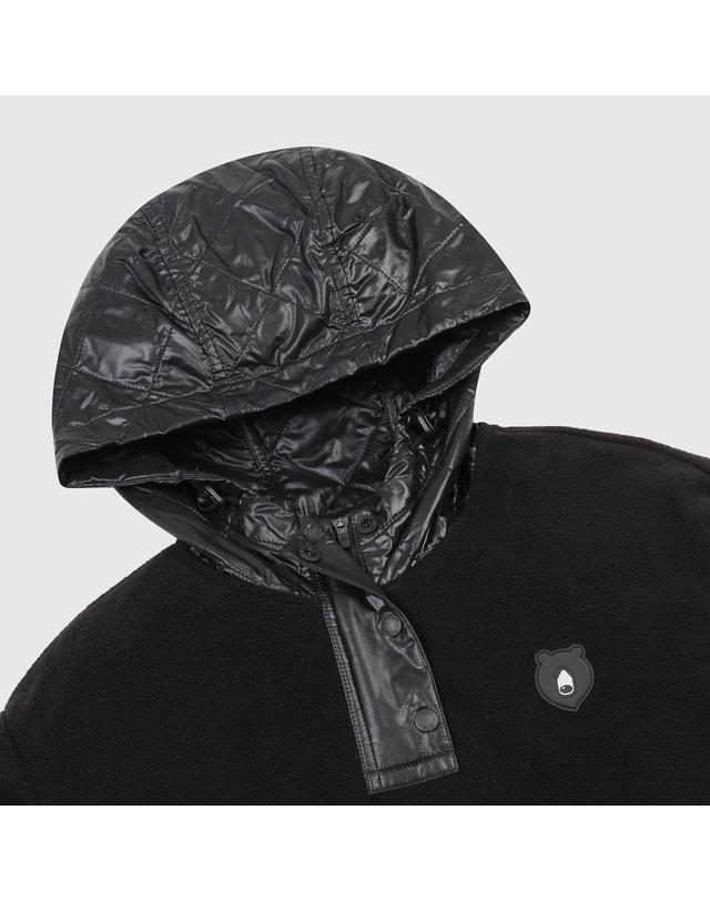 골든베어 (여성) Woven Hybrid Fleece Hoody (SET UP) G5TAW26301BKX 착용컷